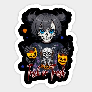 Trick or Trash Sticker